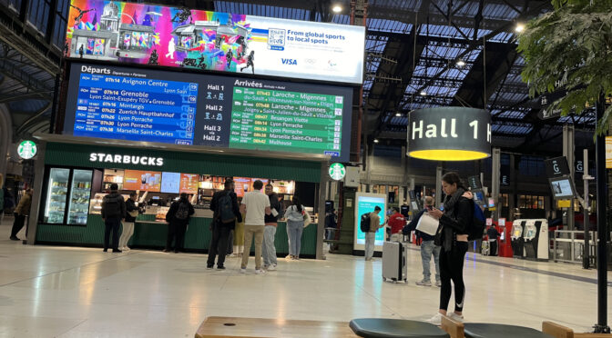 Europe 2024 – Day 2 (1) Gare de Lyon & TGV Lyria